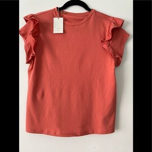 Womens flutter sleeve tshirt